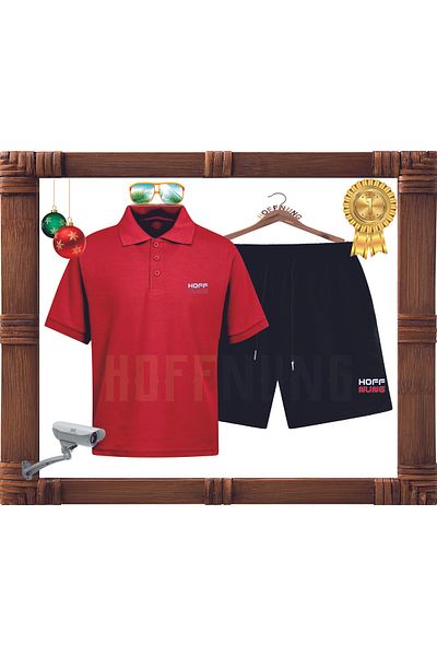 HOFFNUNG Full Shorts Polo Design Hoffnung Bottom - Top Set