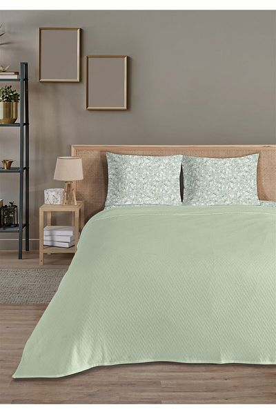 Evim 100% Cotton Doria Mint Double Pique Set 200 X 230 cm