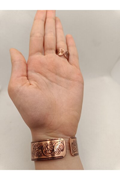 duruaccessories Bakır Bilezik , Saf Bakır Usta İşi El Yapımı Şık Tasarım, (Çi...