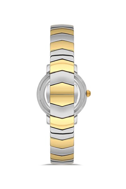 FERRO Yellow and Silver Steel Band Women's Wristwatch Fl43009A-D6 3Atm Water Resistant 2 Year Warranty