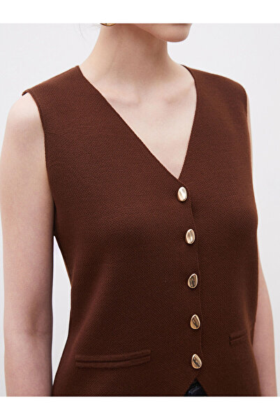 LC Waikiki Γυναικείο πλεκτό γιλέκο με λαιμόκοψη V