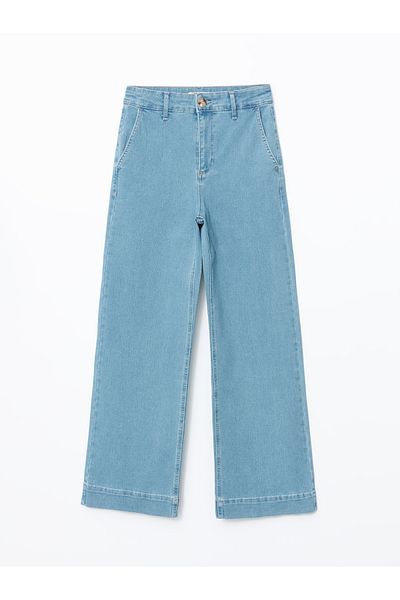 LC Waikiki Damen-Jeanshose mit weitem Bein