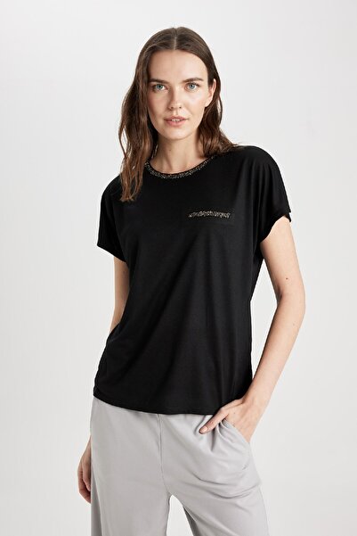 DeFacto Bisiklet Yaka Kısa Kollu Tişört K7701az24sp