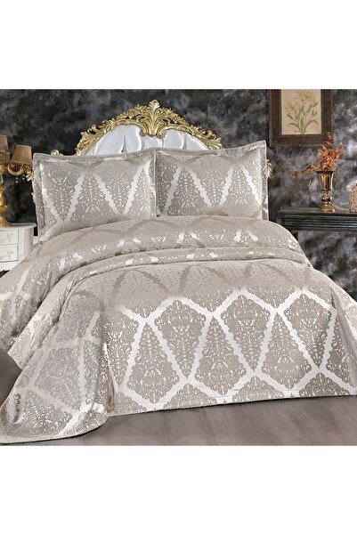 Solinas Collection Classy Vizon Çift Kişilik Şönil Pike Yatak Örtüsü