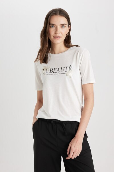 DeFacto Tričko Regular Fit s krátkým rukávem Crew Neck C2106ax24sp