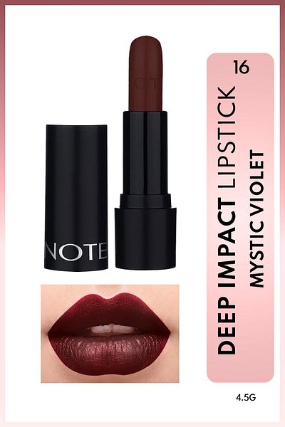 NOTE Deep Impact Ruj Cremă Semi-Strălucitor 16 Mystic Violet - Bordo