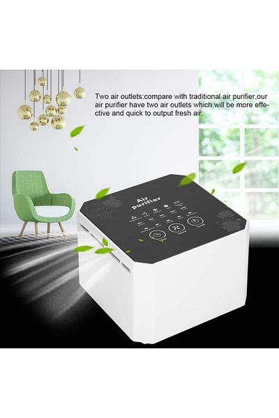COOYA Mini Air Purifier,Smart Touch,with 3-Layer Filtration 5 Timer Function,Quiet Operation,for Home