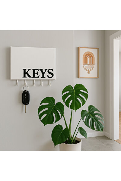 Efem Dekor Modern Anahtarlık Panosu – Şık Duvar Dekoru ve Anahtar Askılığı