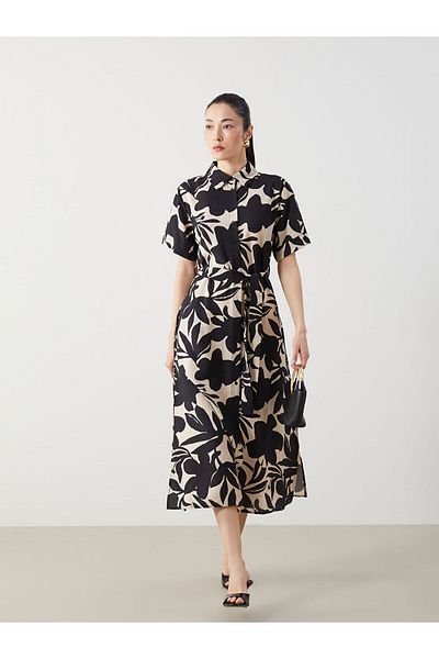 LC Waikiki Patterned Women's Shirt Dress