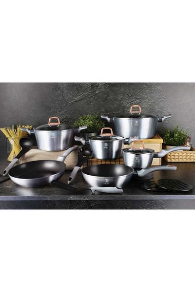 Berlinger Moonlight Edition 18-piece titanium-coated dinnerware set