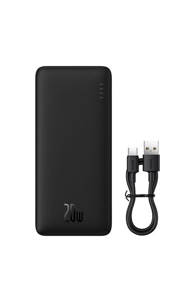 Baseus Airpow 20W Fast Charging Power Bank – 20000mAh PD Portable Charger with USB-C Cable  Cluster Design)