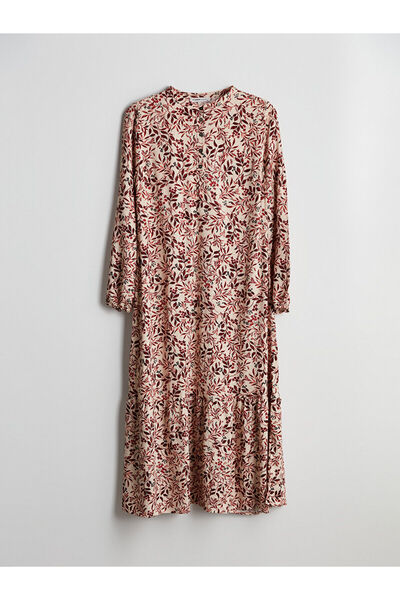 LC Waikiki New Season Crew Neck Floral Women's Dress - S5Gs11Z8