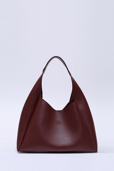 SHAKA Shk19 Burgundská taška do ruky a cez rameno z umelej kože - zapínanie na patentky, zips, taštička na líčenie E:33 D:15 Š:10 cm