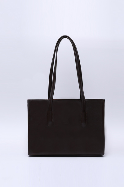 SHAKA Coffee Color Shk173 Faux Leather, Μονόχωρο, Τσάντα μακιγιάζ με φερμουάρ...