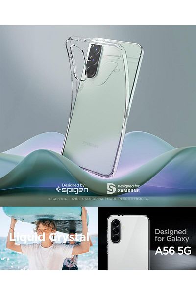 Spigen Liquid Crystal designed for Samsung Galaxy A56 5G case cover (2025) - Crystal Clear