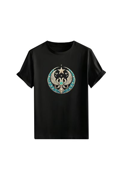 Gölge Store Turkish, Turkish and Göktürk Iconic National Printed Oversize Unisex T-Shirt 1428