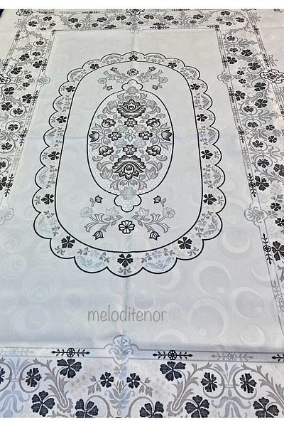 DORA Lined Rug Panel - Non-Slip Rectangular Pvc Oilcloth Table Cover 120X155 cm