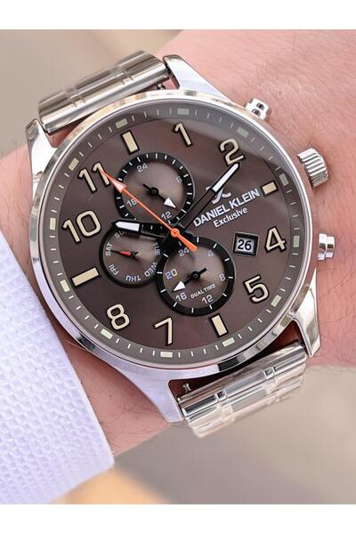 Daniel Klein Çelik Kordon & Deri Kordonlu İç Fonksiyonları Aktif 3 Atm Erkek Kol Saati BCK.10737.K4