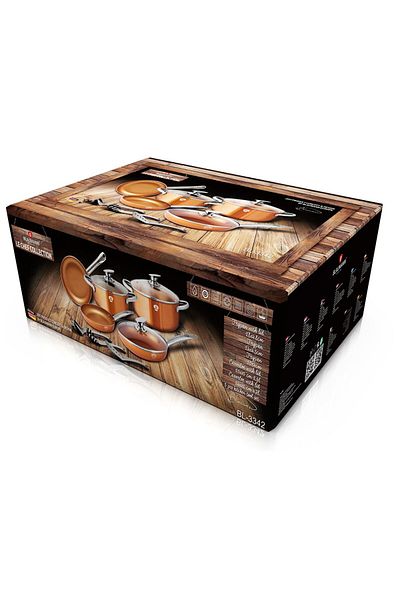 Blaumann Le Chef Line Rosegold 11-piece non-stick cookware set