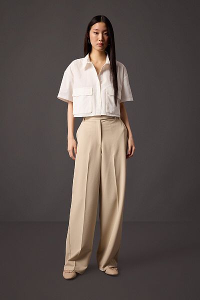 DeFacto Coool Oversize Wide Fit Poplin Short Sleeve Shirt C0739Ax24Sp