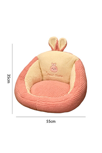 Yelajoy Cute Cartoon Office Chair Seat Cushion,pp Cotton Filling,55x35 cm,For Promotes Healthy Posture,Pink