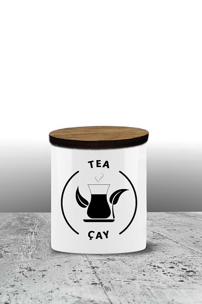 Bytwo 300ml Ceramic Tea Storage Pot and Lid