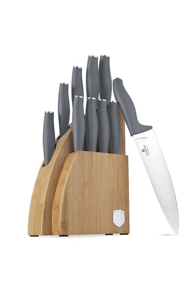 Alpina Knife set with BAMBOO holder 10 pcs Aspen Collection