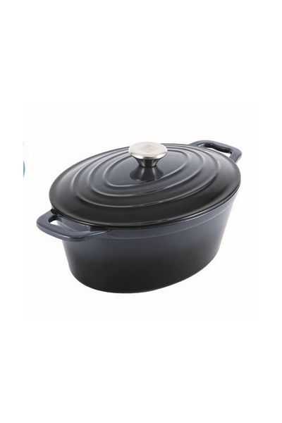 Carl Schmidt Sohn Tava de copt cu capac fonta Xanten 36 x 22 cm neagra