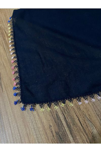 DEVSER Needle Embroidered Scarf Booties