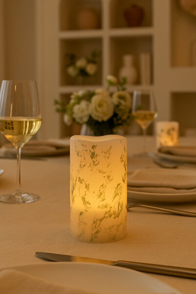 Arma House 3'lü Galaxy Renk Değiştiren Kumandalı Led Mum Seti