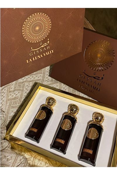 GISSAH Luxury Story Package with different scents and high concentration, 3 * 90 ml