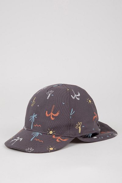 DeFacto Baby Boy Patterned Nape Protected Cotton Baseball Basketball Cap C2742A524Sm