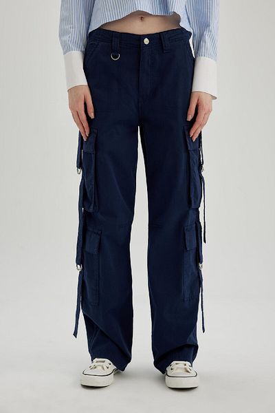 DeFacto Cool Pants with Wide Leg and Cargo Pockets - B5690Ax24Sp