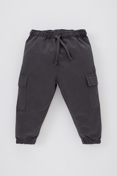 DeFacto Baby Boy Basic Plain Cargo Pocket Gabardine Trousers Y8844A224Sp