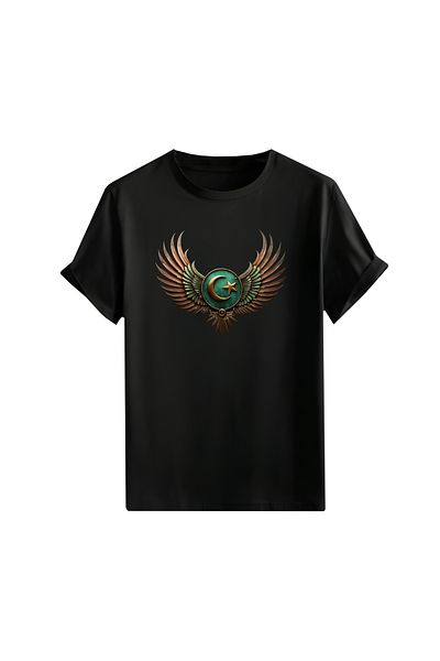 Gölge Store Turkish, Turkish and Göktürk Iconic National Printed Oversize Unisex T-Shirt 1423