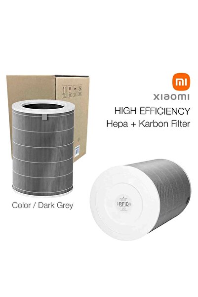Marketto Xiaomi Smart Air Purifier 4 Uyumlu Filtre Hepa Karbon Gri High Effic...