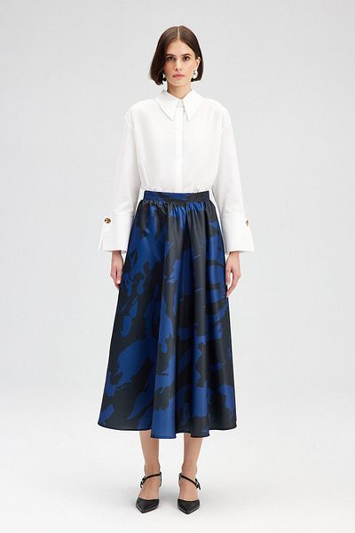 Touché Privé PATTERNED SATIN SKIRT