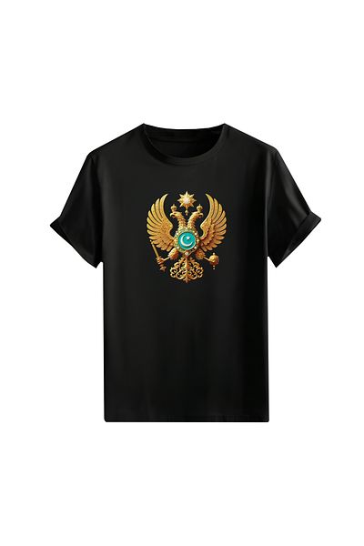 Gölge Store Turkish, Turkish and Göktürk Iconic National Printed Oversize Unisex T-Shirt 1415