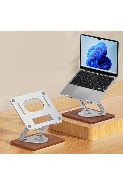 Coverzone Notebook Compatible Angle Adjustable Stand with Stable Base, Foldable Portable Holder 1062m