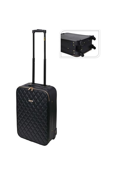 Excellent Houseware Valistă de mână pentru avioane pe roți 52 cm matlasată