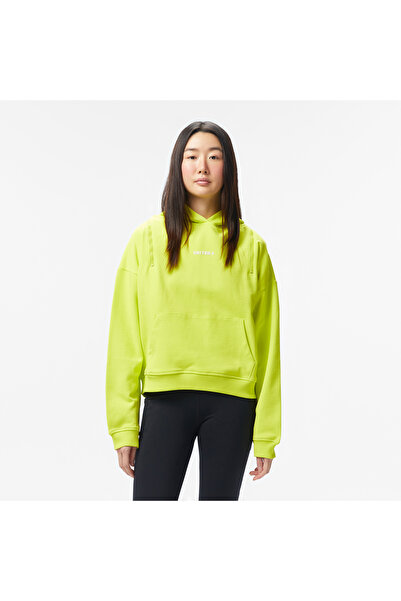 United 4 UNITED4 Side Zip Kadın Sarı Hoodie