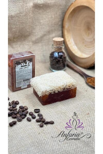 ANFORİA COSMETİC صابون القهوة من ألياف اليقطين الطبيعي