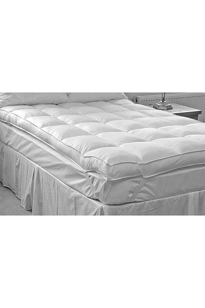 smart home Mattress King Size Topper Cotton White 180 x 200cm