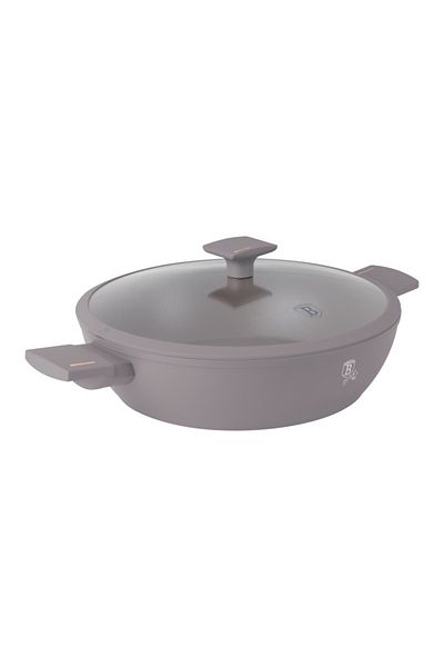 Berlinger Frying pan with titanium surface and lid 32 cm Taupe Collection