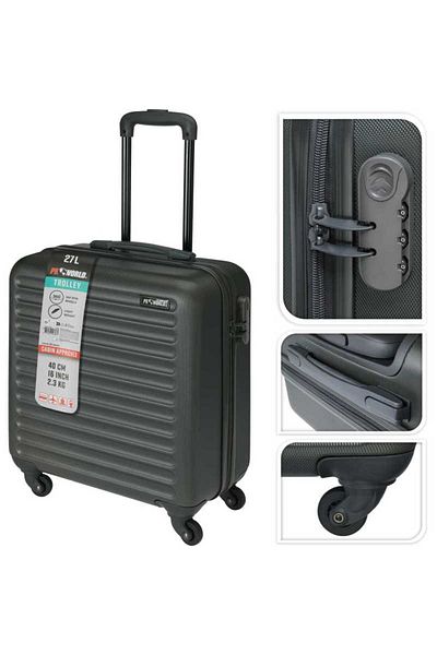 Excellent Houseware Bagaj de mână pentru avioane pe roți 40 cm