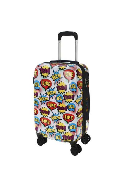 Excellent Houseware Valistă de călătorie pe roți set de 2 motive pop art