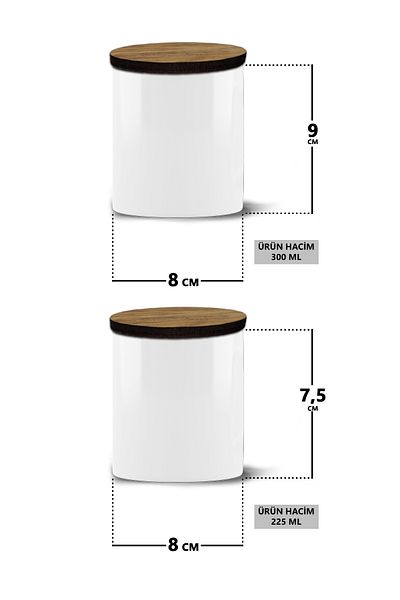 bymat 7 Pieces Storage Container Lid for Salt, Pepper, Flaked Pepper, Sugar, Coffee, Mint, Spice Set 7Mdl8