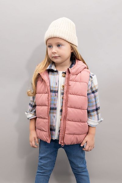 DeFacto Baby Girl Hooded Inflatable Vest A2475A524Au