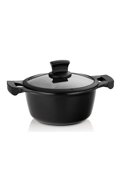 KELA Keck Lang Casserole with non-stick surface and lid STELLA NOVA 20 cm