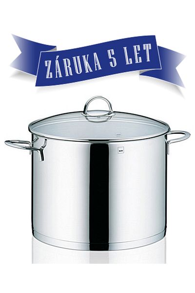 KELA Keck Lang Oala inox cu capac din sticla 13,5 l CAILIN